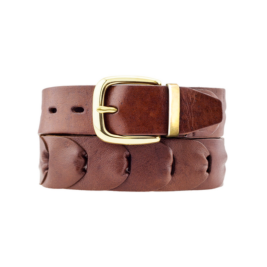 Maranoa Kangaroo Link Mens Buckle Belt - 32mm (1 17/64") Wide