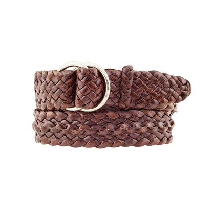 Croc Ridge Kangaroo Plaited Mens Ring Belt - 35mm (1 3⁄8") Wide