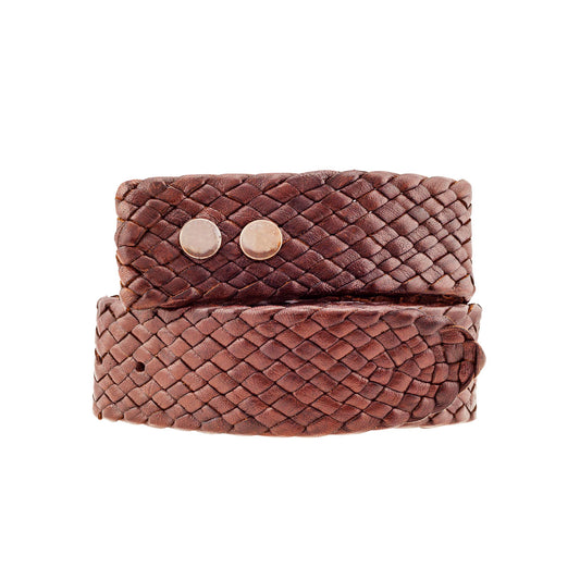 Rodeo Kangaroo Plaited Mens (No Buckle) Belt - 38mm (1 ½") Wide