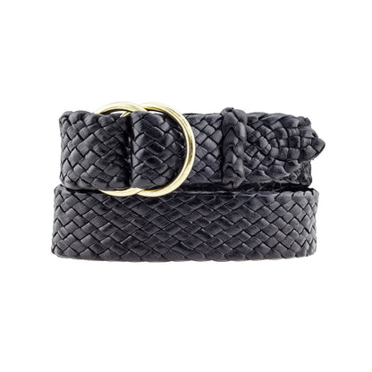 Longreach Kangaroo Plaited Mens Ring Belt - 35mm (1 3⁄8") Wide