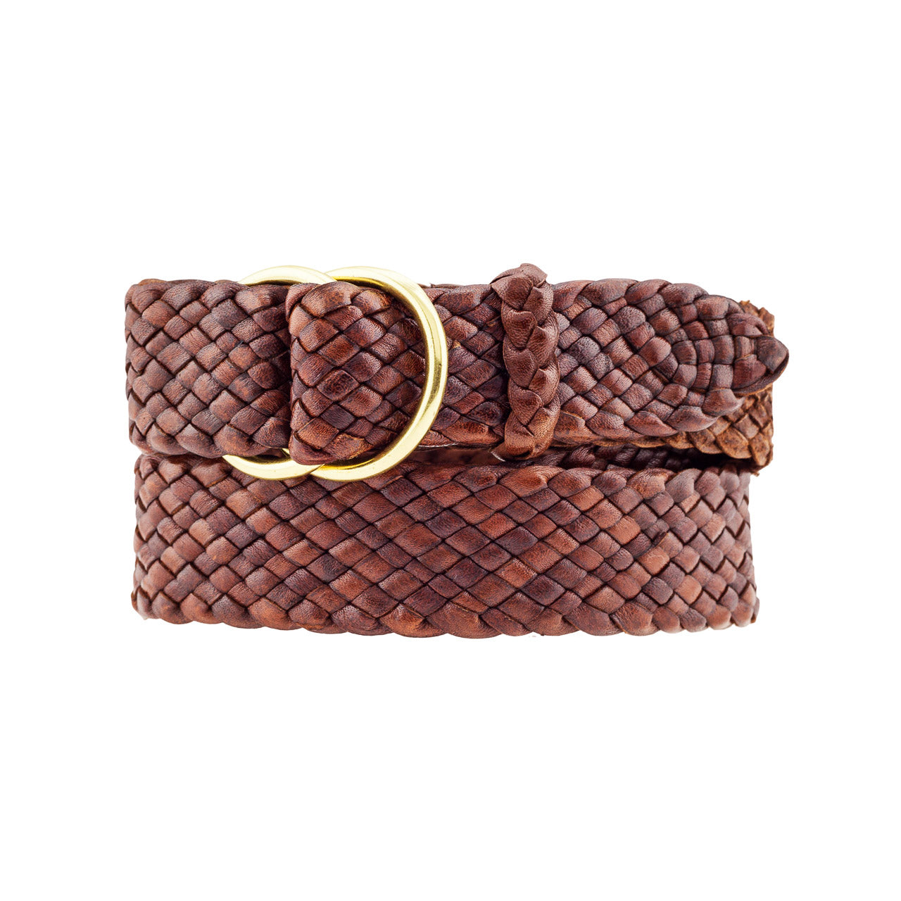 Longreach Kangaroo Plaited Mens Ring Belt - 35mm (1 3⁄8") Wide