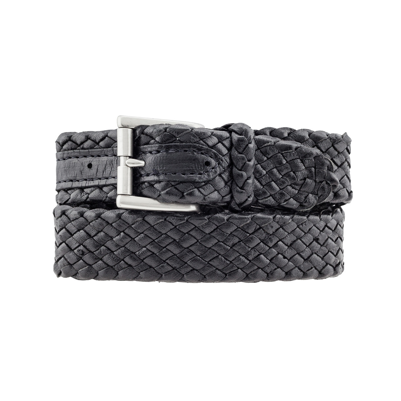 Squatter Kangaroo Plaited Mens Buckle Belt - 30mm (1 3/16") Wide