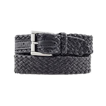 Squatter Kangaroo Plaited Mens Buckle Belt - 30mm (1 3/16") Wide