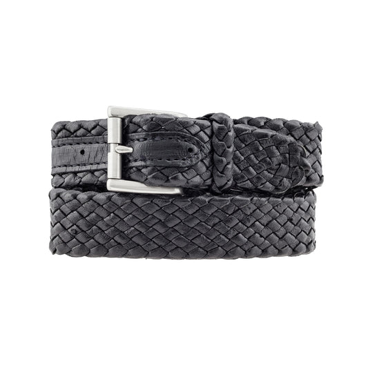 Squatter Kangaroo Plaited Mens Buckle Belt - 30mm (1 3/16") Wide