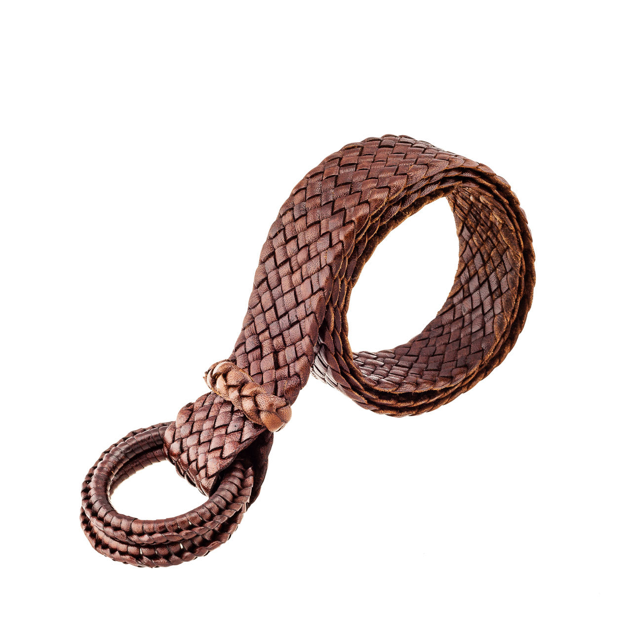Saddler- Kangaroo Plaited Ladies Leather Ring Belt - 32mm (1 17/64") Wide