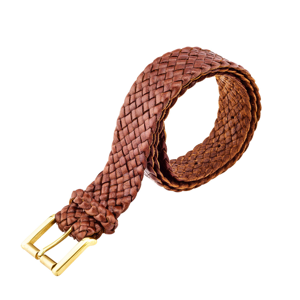 Squatter Kangaroo Plaited Mens Buckle Belt - 30mm (1 3/16") Wide