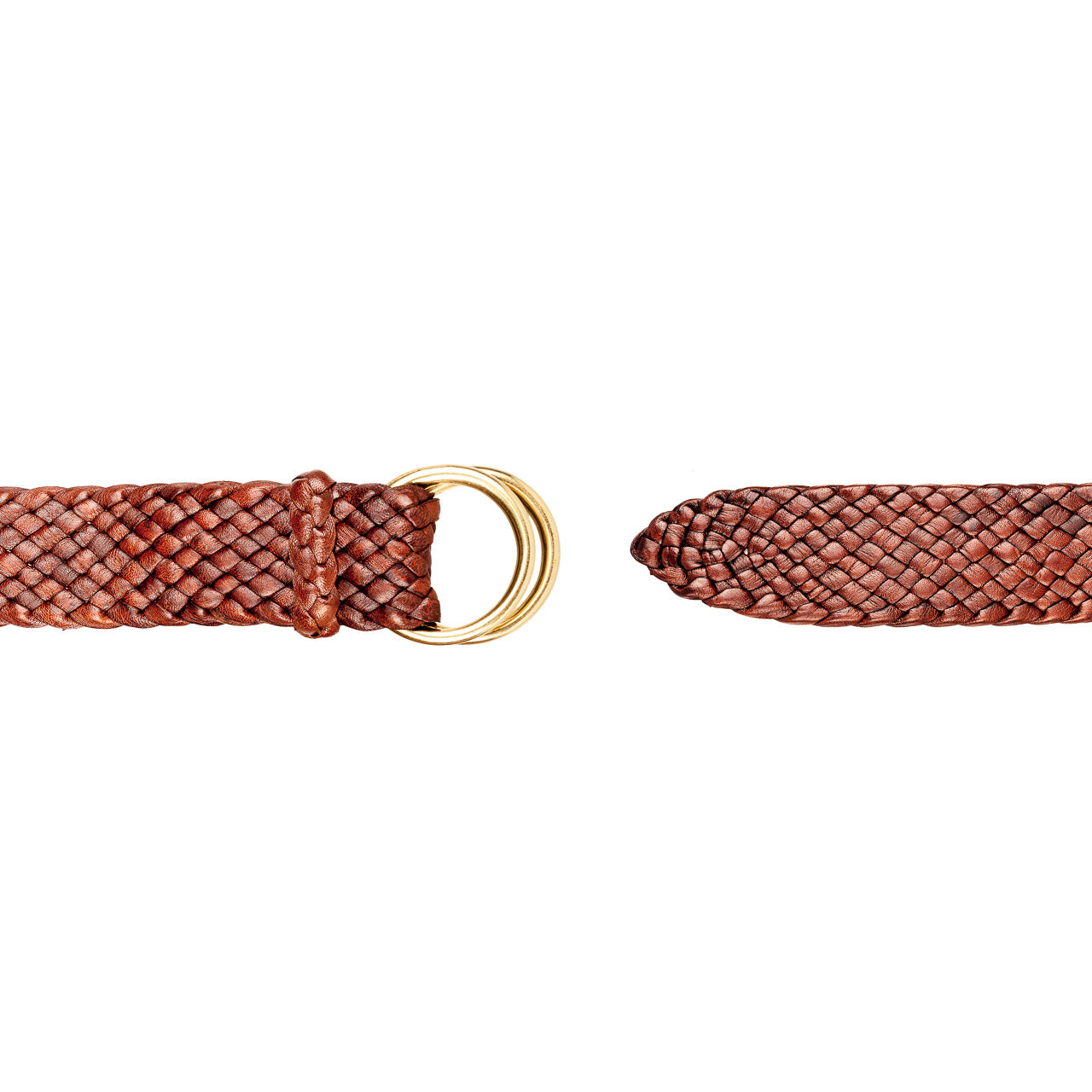 Longreach Kangaroo Plaited Mens Ring Belt - 35mm (1 3⁄8") Wide