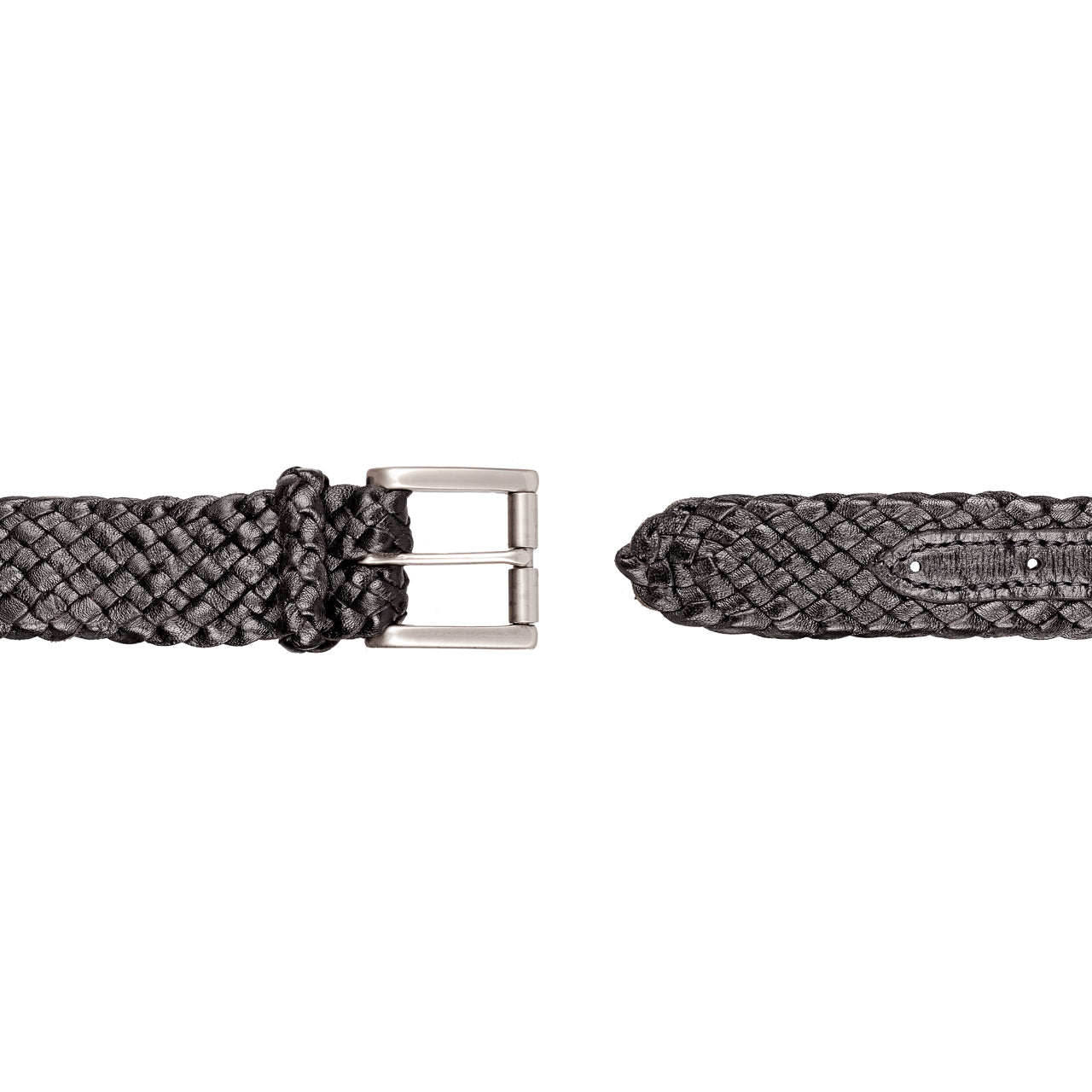 Squatter Kangaroo Plaited Mens Buckle Belt - 30mm (1 3/16") Wide