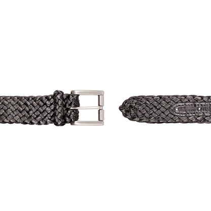 Squatter Kangaroo Plaited Mens Buckle Belt - 30mm (1 3/16") Wide