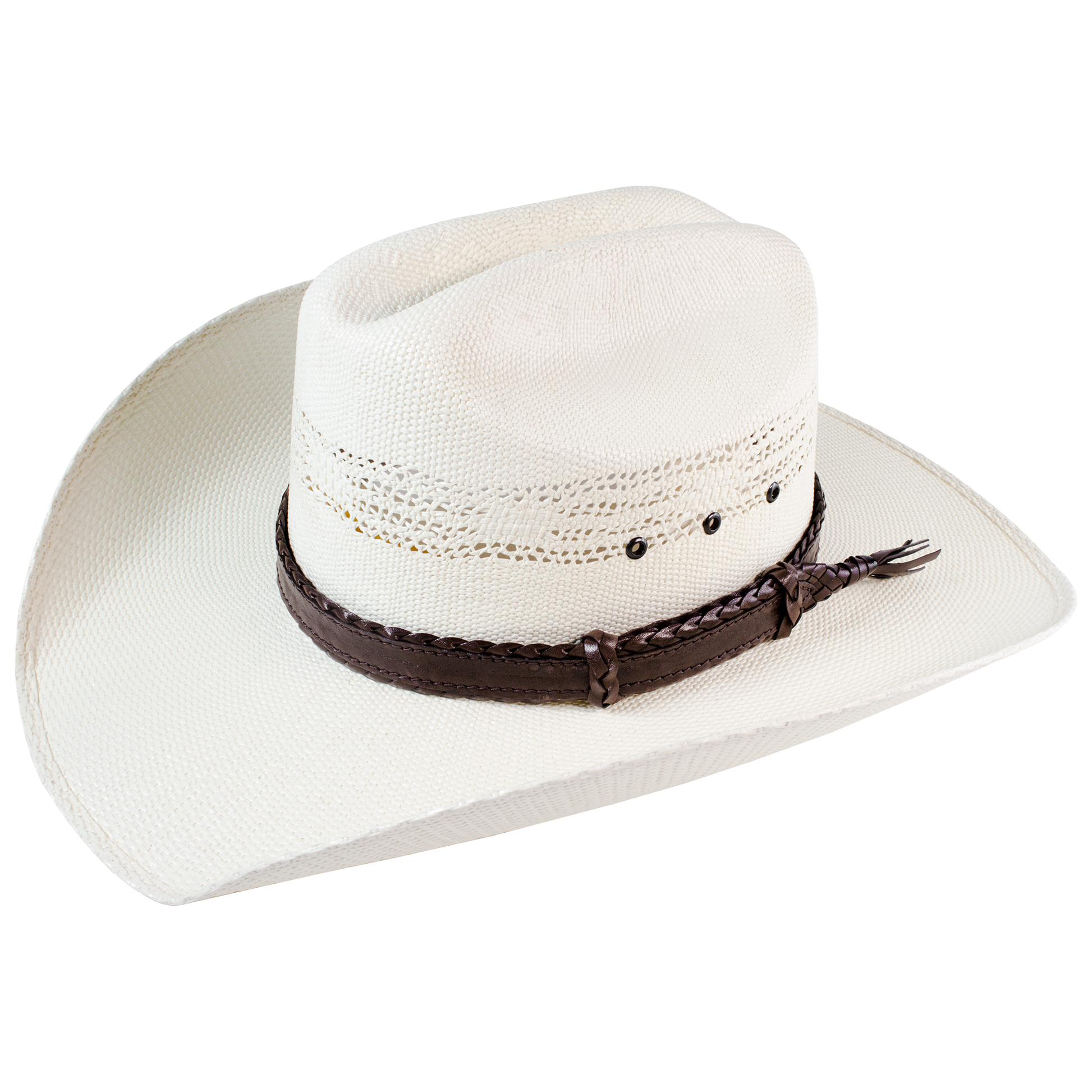  6 strands of Genuine Australian Kangaroo Leather Plaited and Flat Stitch Combination Design Hand Crafted in Brisbane, Australia Available in Tan Fully Adjustable sliders, One Size Fits All! Fully Utilises traditional Australian plaiting techniqu
