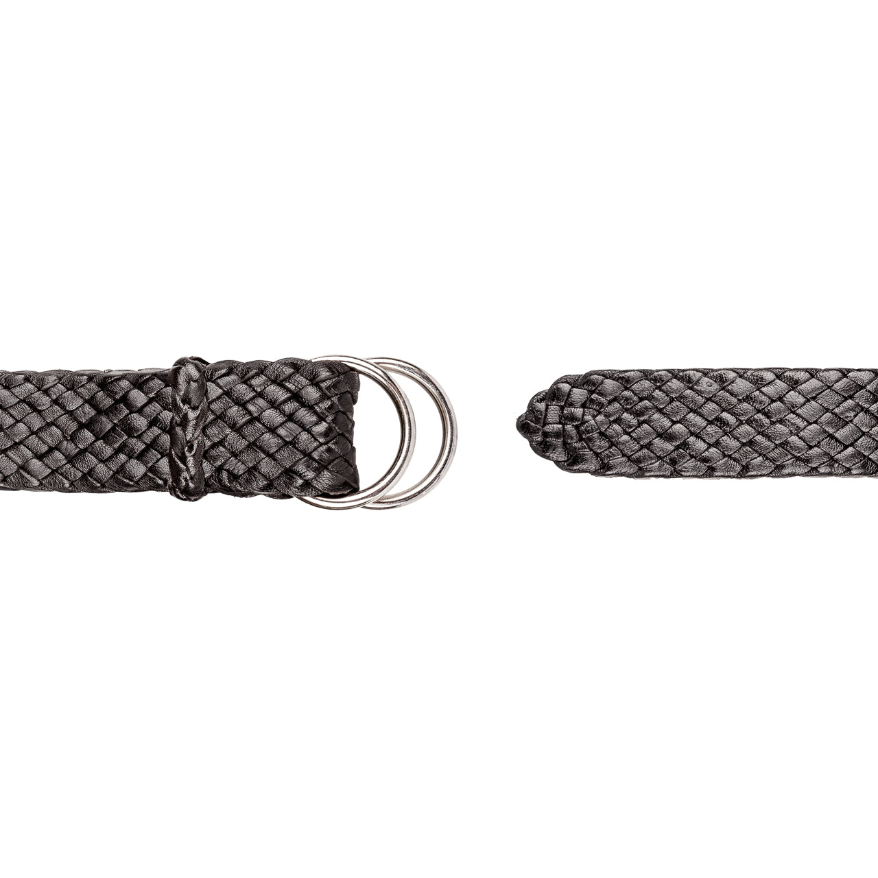 Premium Men's Leather Belt: Handcrafted in Australia from Full Grain Leather with ring buckle on white background.